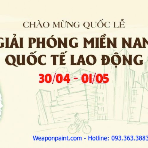 THÔNG BÁO NGHỈ LỄ 30/4 - 1/5