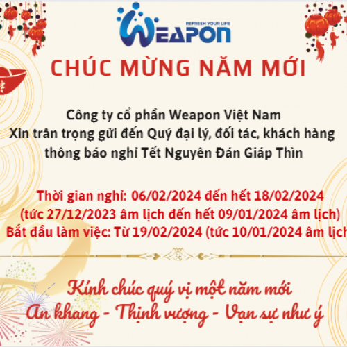 THÔNG BÁO NGHỈ TẾT NGUYÊN ĐÁN 2024