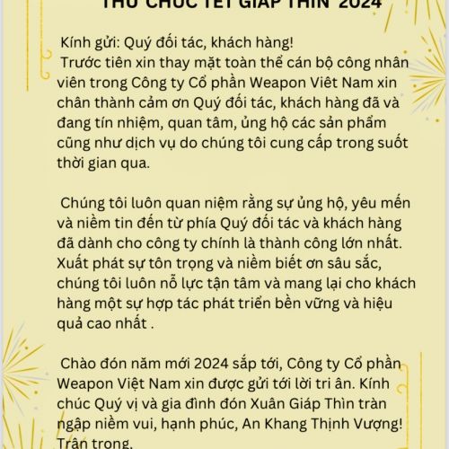 CHÚC TẾT GIÁP THÌN 2024